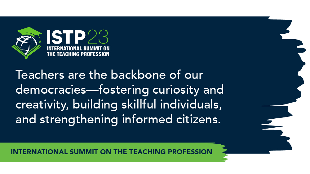 Teachers are the backbone of our democracies—fostering curiosity and creativity, building skillful individuals, and strengthening informed citizens.