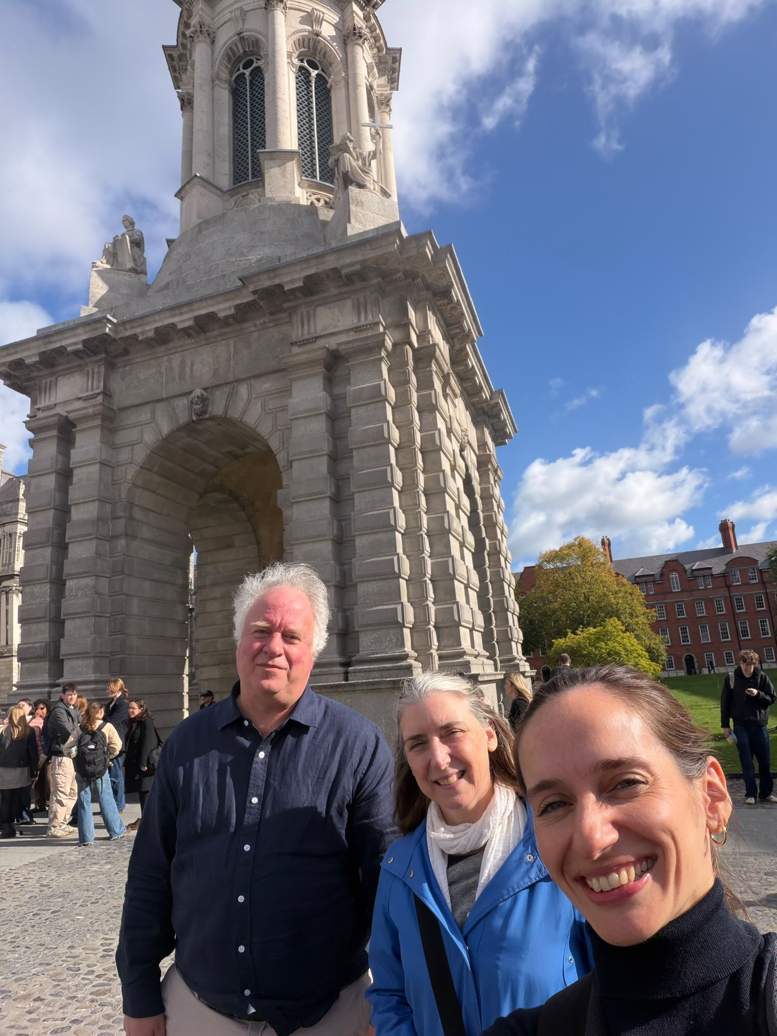 Arthur McKee, Tracey Burns, and Manuela Fitzpatrick in Dublin